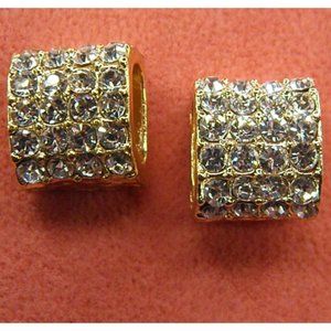 Austrian Crystal Square Stud Earrings